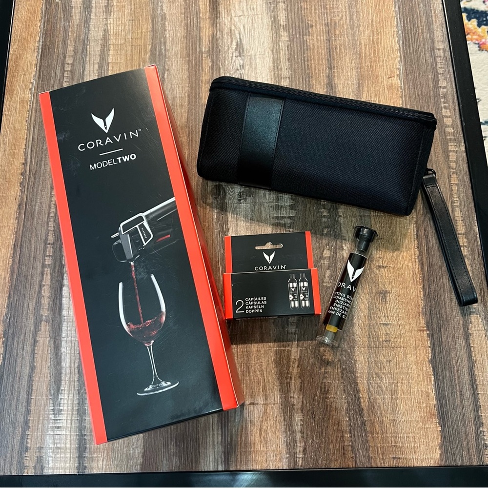 Coravin Model Two Wine Preservation System with Accessories - NEW!!